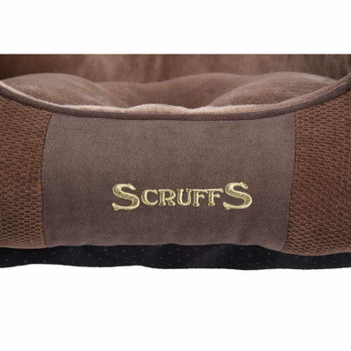 Scruffs Chester Box Bed Chocolate Brown