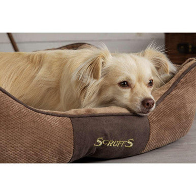 Scruffs Chester Box Bed Chocolate Brown