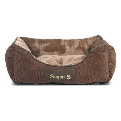 Scruffs Chester Box Bed Chocolate Brown