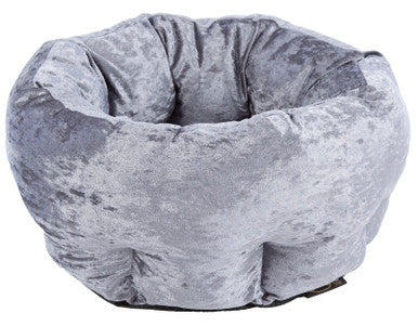 Scruffs Velvet Pet Bed Grey