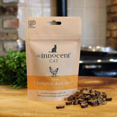 The Innocent Cat Chicken & Duck Slices With Catnip Cat Treat