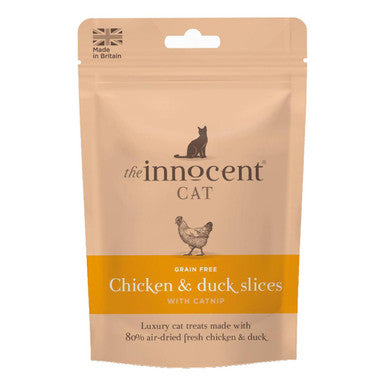 The Innocent Cat Chicken & Duck Slices With Catnip Cat Treat