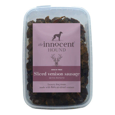 The Innocent Hound Dog Treat Sliced Venison Sausage