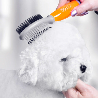 Wahl Double Sided Brush With Soft Grip Gel Handle