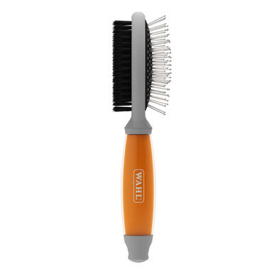 Wahl Double Sided Soft Brush with Soft Grip Gel Handle