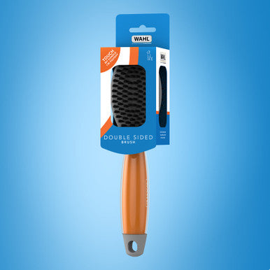 Wahl Double Sided Soft Brush with Soft Grip Gel Handle