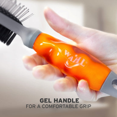 Wahl Double Sided Soft Brush with Soft Grip Gel Handle