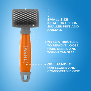 Wahl Nylon Slicker Brush with Soft Grip Gel Handle