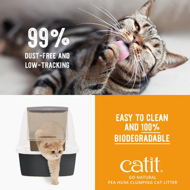 Catit Go Natural Lavender Pea Husk Clumping Cat Litter