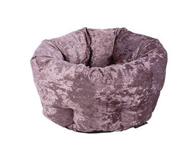 Scruffs Velvet Pet Bed Purple