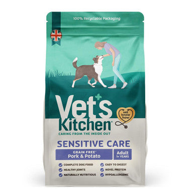 Vet's Kitchen Sensitive Care Grain-free Adult 1+ Dry Dog Food - Pork & Potato