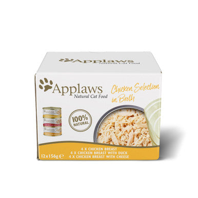 Applaws Adult Wet Cat Food - Chicken Selection in Broth