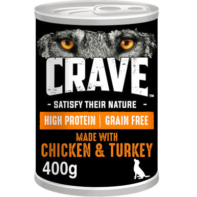 Crave Grain-free Adult Wet Dog Food - Chicken & Turkey in Loaf