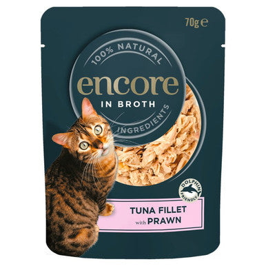 Encore Adult Wet Cat Food Pouch - Tuna & Prawn