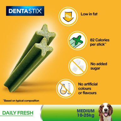 Pedigree Dentastix Fresh Daily Dental Chews for Medium Dog