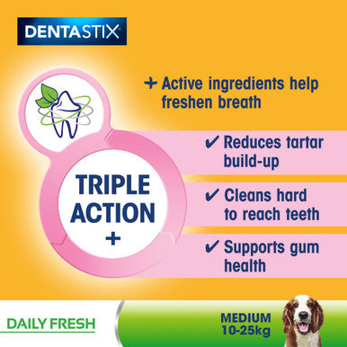 Pedigree Dentastix Fresh Daily Dental Chews for Medium Dog