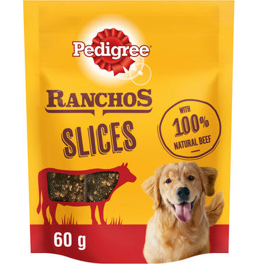 Pedigree Ranchos Slices Dog Treats with Beef