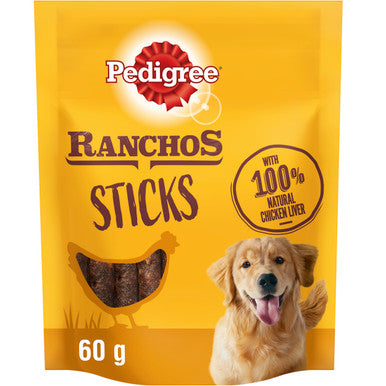 Pedigree Ranchos Sticks Dog Treats with Chicken Liver