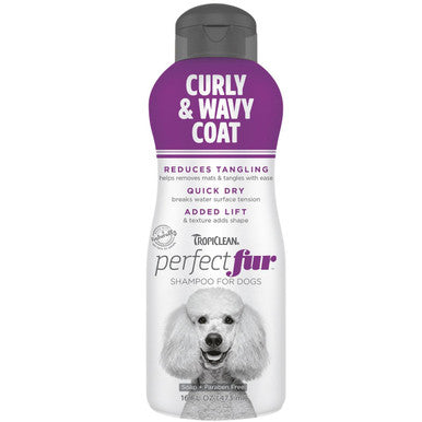 Tropiclean PerfectFur Curly & Wavy Coat Shampoo for Dogs