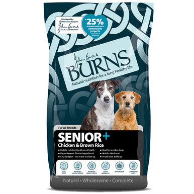 Burns Medium and Large Senior+ Dry Dog Food - Chicken & Brown Rice