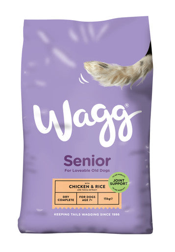 Wagg Complete Senior Dry Dog Food - Chicken & Rice