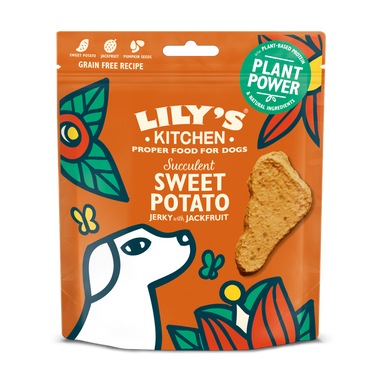 Lily's Kitchen Dog Treats - Succulent Sweet Potato & Jackfruit Jerky