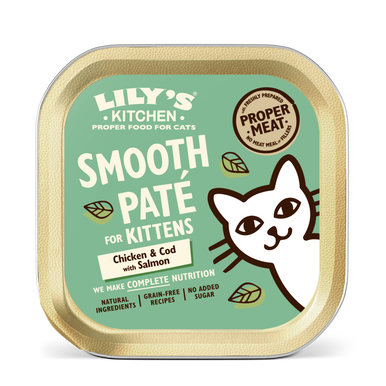 Lily's Kitchen Kitten Wet Cat Food in Pate - Chicken, Cod & Salmon