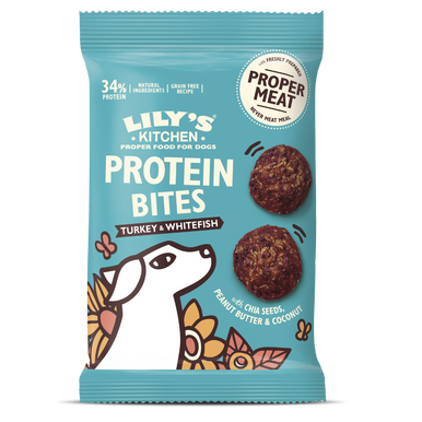 Lily's Kitchen Protein Bites Dog Treats - Turkey & White Fish