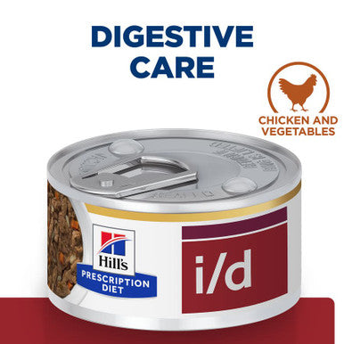 Hill's Prescription Diet i/d Digestive Care Wet Dog Food with Chicken 24 x 156g