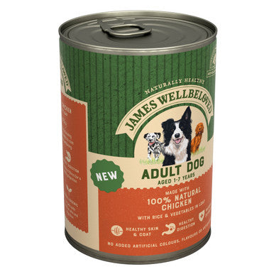 James Wellbeloved Adult Chicken & Rice in Loaf Can