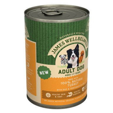 James Wellbeloved Adult Turkey & Rice in Loaf Can