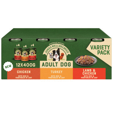 James Wellbeloved Adult Turkey, Lamb and Chicken in Loaf Can