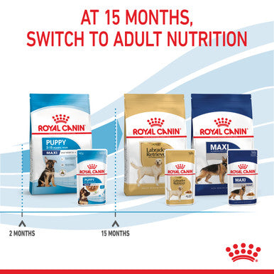 Royal Canin Maxi Puppy Wet Dog Food - Chunks in Gravy