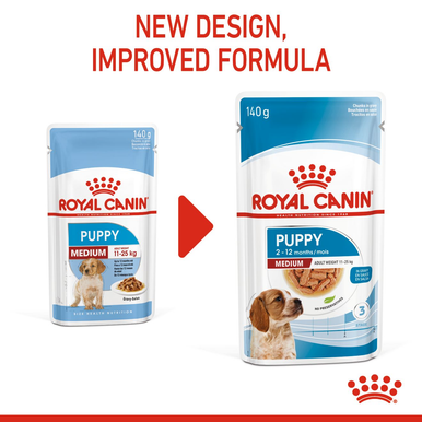 Royal Canin Medium Puppy Wet Dog Food - Chunks in Gravy