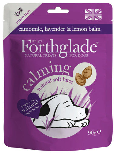 Forthglade Natural Soft Bite Grain-free Calming Dog Treats - Camomile, Lavender & Lemon Balm