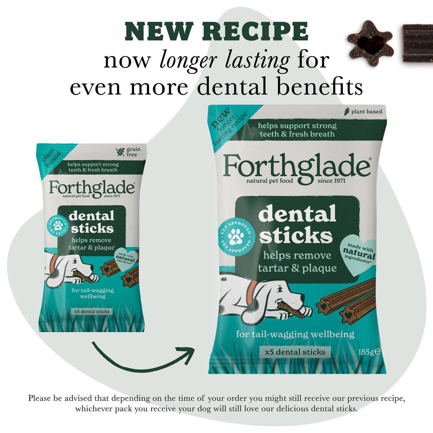 Forthglade Natural Grain-free Adult Dental Sticks Dog Treats