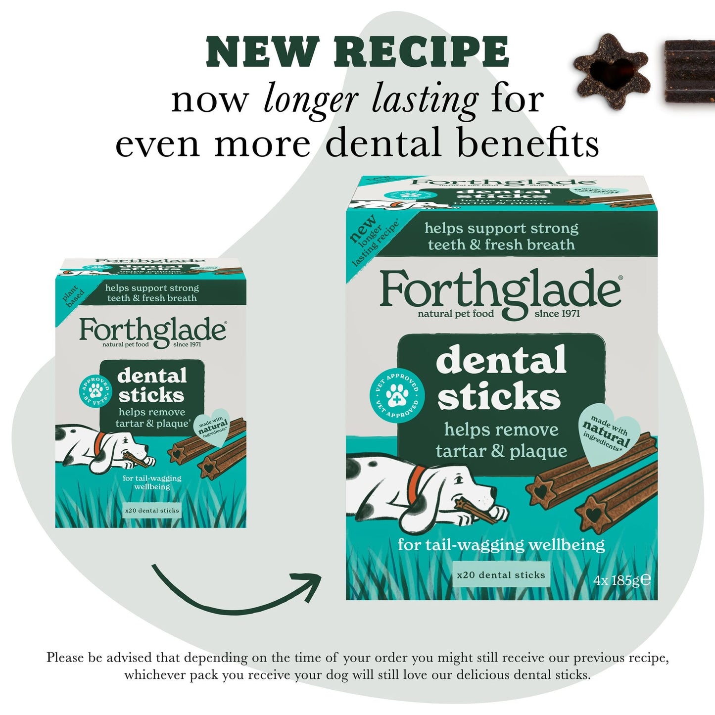 Forthglade Natural Grain-free Adult Dental Sticks Dog Treats