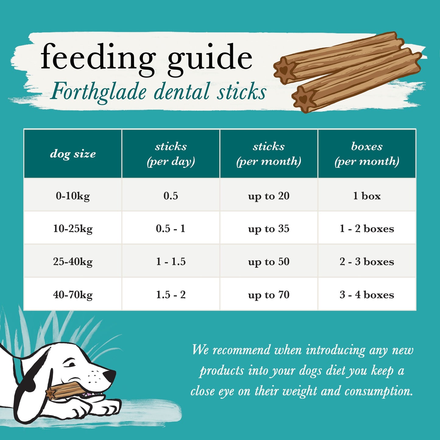 Forthglade Natural Grain-free Adult Dental Sticks Dog Treats