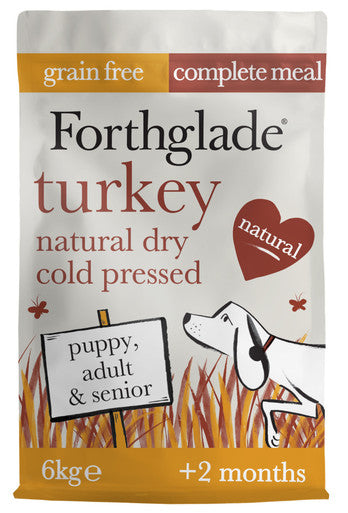 Forthglade Grain-free Cold Pressed Adult Dry Dog Food - Turkey with Sweet Potato