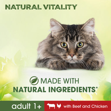 Perfect Fit Natural Vitality Adult 1+ Dry Cat Food - Beef & Chicken