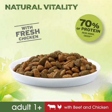 Perfect Fit Natural Vitality Adult 1+ Dry Cat Food - Beef & Chicken