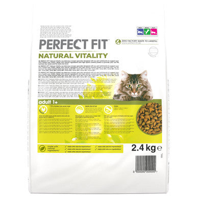 Perfect Fit Natural Vitality Adult 1+ Dry Cat Food - Beef & Chicken