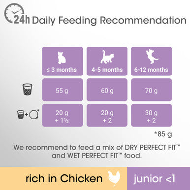 Perfect Fit Junior <1 Dry Cat Food - Chicken