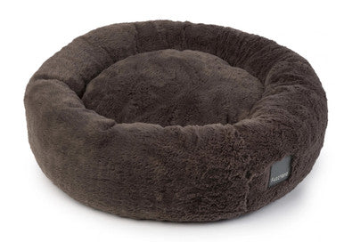 FuzzYard Dreameazzzy Cuddler Dog Bed - Truffle Grey