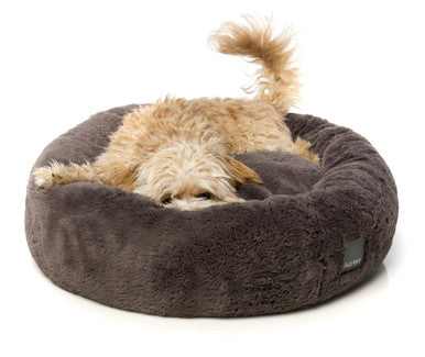 FuzzYard Dreameazzzy Cuddler Dog Bed - Truffle Grey