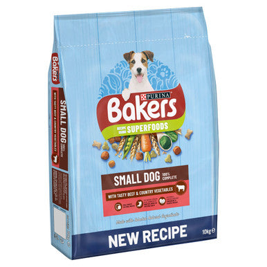 Bakers Superfoods Small Adult Dry Dog Food - Beef & Vegetables