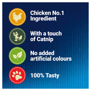 Felix Naturally Delicious Adult Cat Treats - Chicken & Catnip