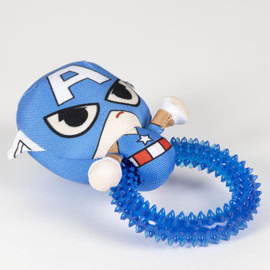 For Fan Pets Avengers Captain America Teethers Adult Dog Toy - Blue