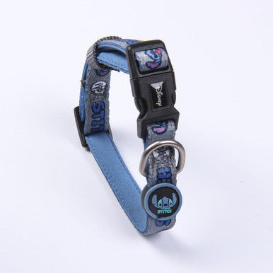 For Fan Pets Stitch Premium Adult Dog Collar - Dark Blue