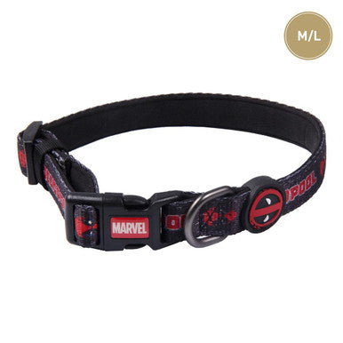 For Fan Pets Premium Deadpool Adult Dog Collar - Black